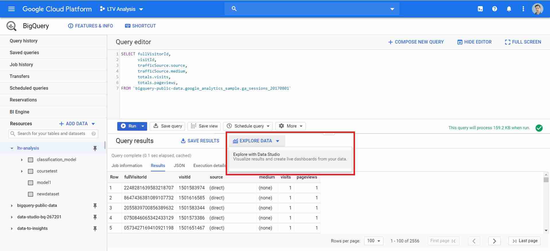 The Beginner's Guide to Using BigQuery with Google Data Studio