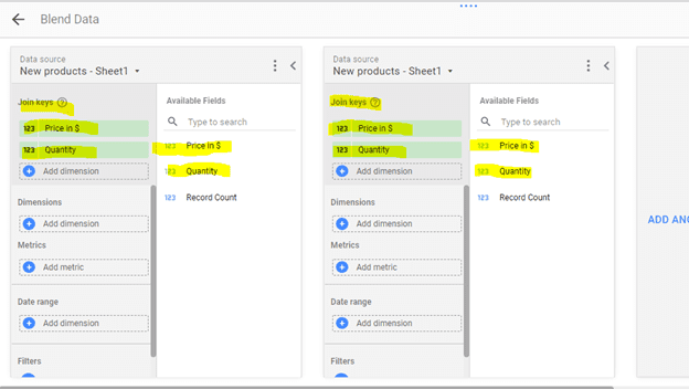 data blending with multiple dimensions